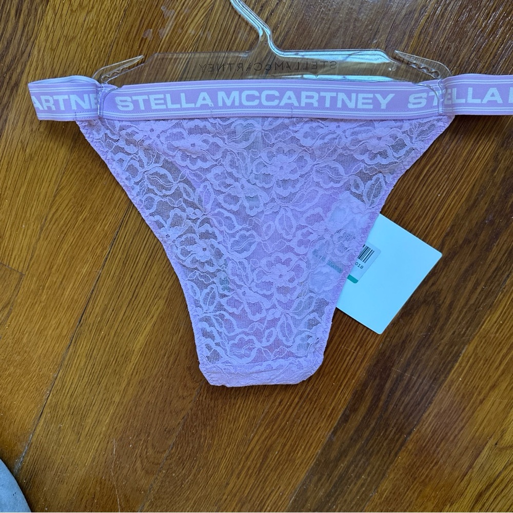 Stella McCartney Comfort Lace with logo, high leg bikini 
Orchid size M - Picture 5 of 6